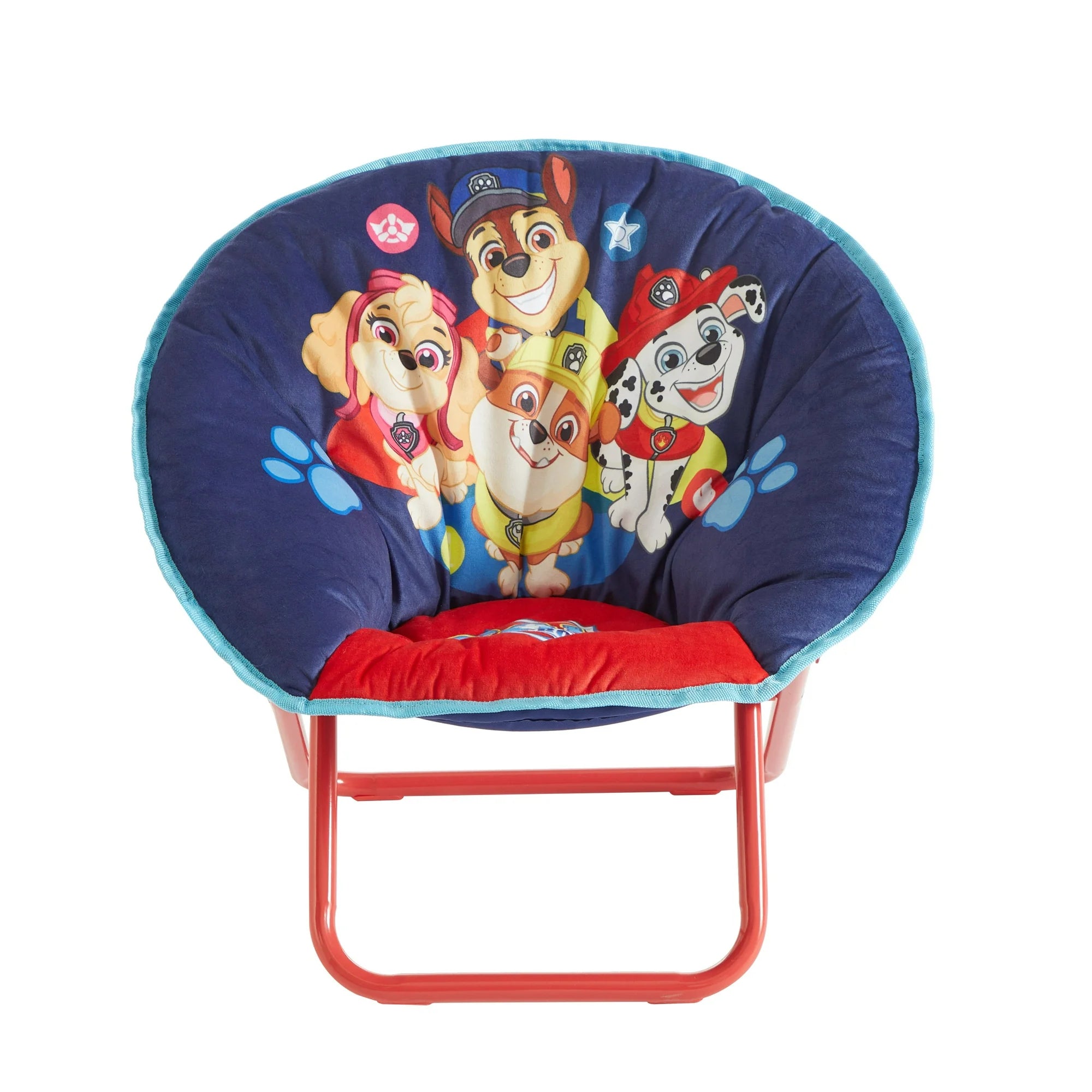 Nickelodeon WN350714 Paw Patrol 19 Toddler Mini Saucer Chair, Blue Polyester