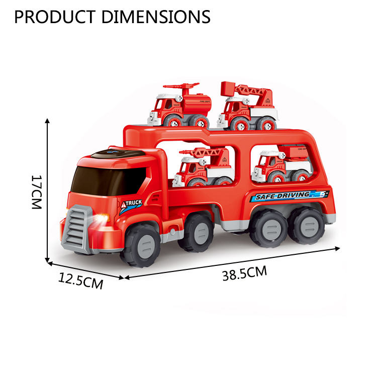 Double Decker Detachable Fire Truck