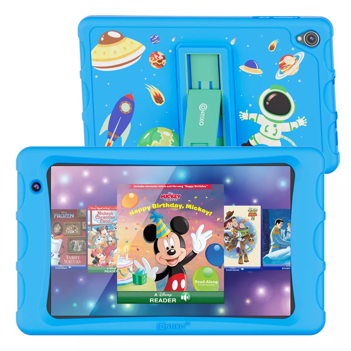 Contixo K80 8 2GB RAM 64GB Storage 1.6GHz Processor Speed Android Kids Wi-Fi Tablet, Blue