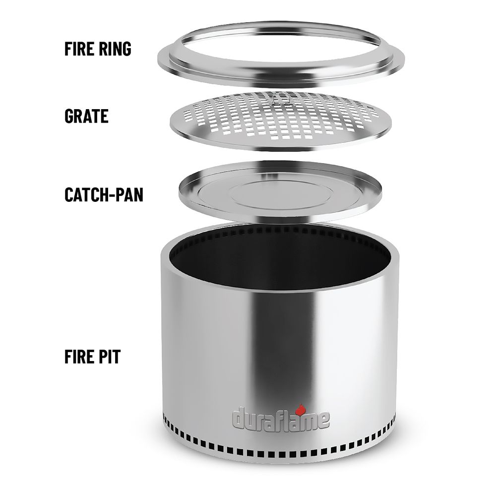 Duraflame Stainless Steel Low Smoke Fire Pit