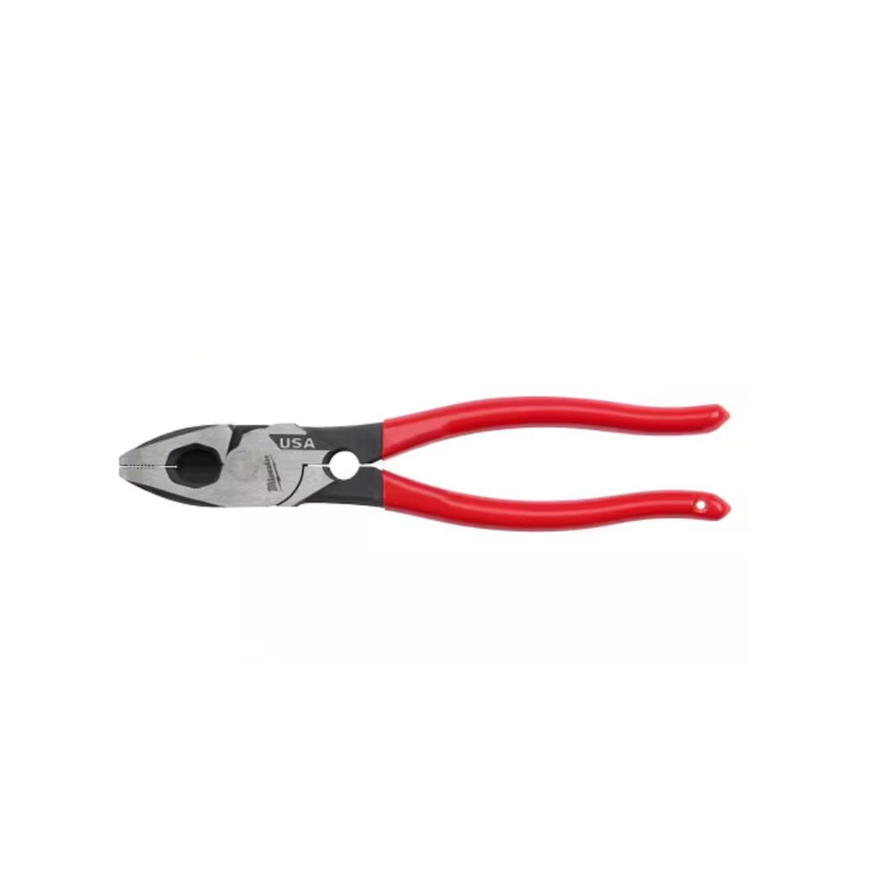 Milwaukee MT500T 9 in. Lineman's Pliers with Thread Cleaner / Fish Tape Puller and Dipped Grip