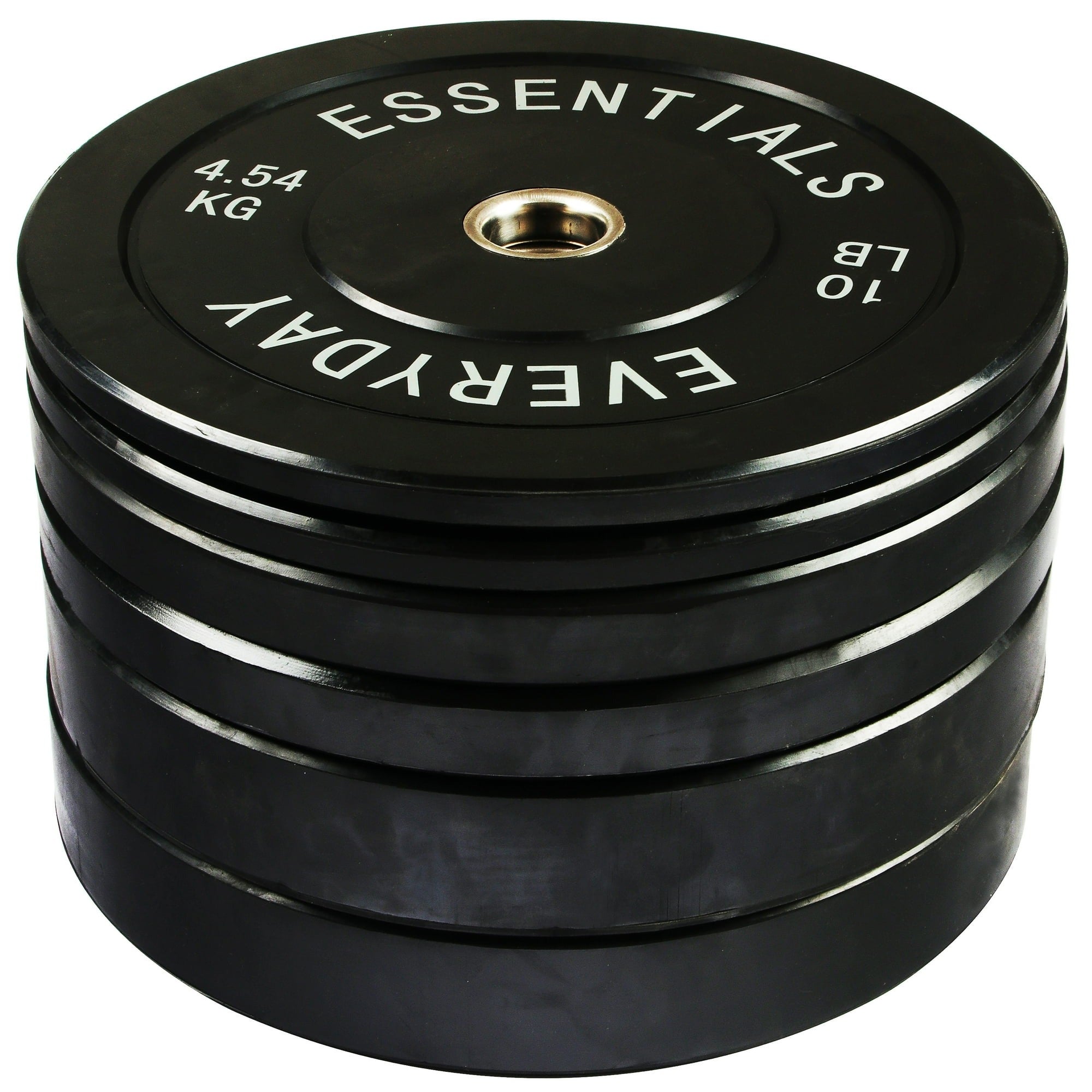 BalanceFrom EEBP-BLK101525P Black Bumper Plate Set, 100lbs