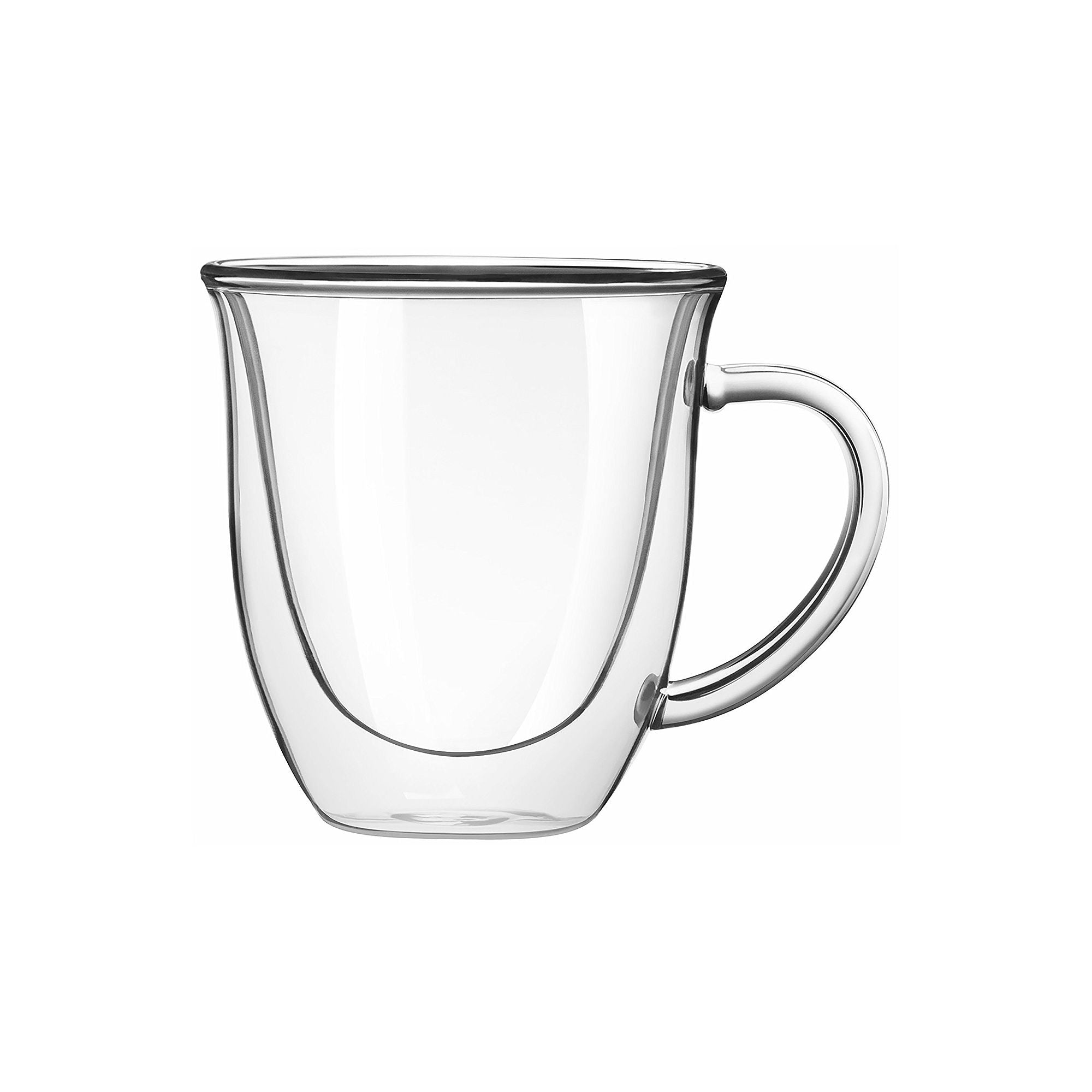 Joyjolt Serene Double Wall Insulated Glass Coffee Mug - Clear NO COLOR ONE SIZE