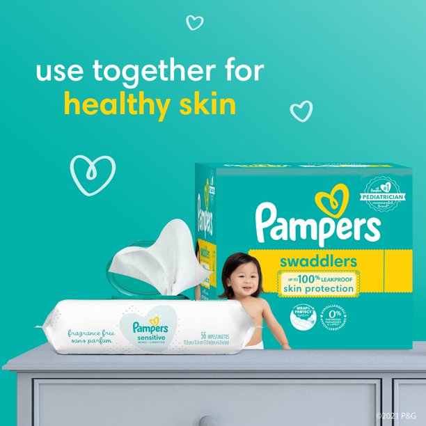 Procter & Gamble 484152789 Pampers Swaddlers Diapers, Soft and Absorbent, Size 2, 144 Count