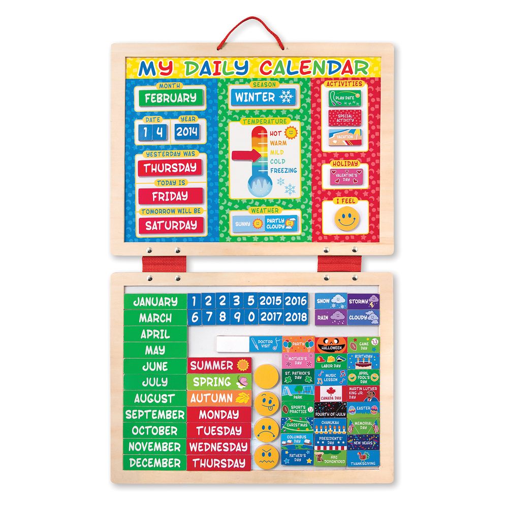 Melissa & Doug 9253 My Magnetic Daily Calendar For Kids