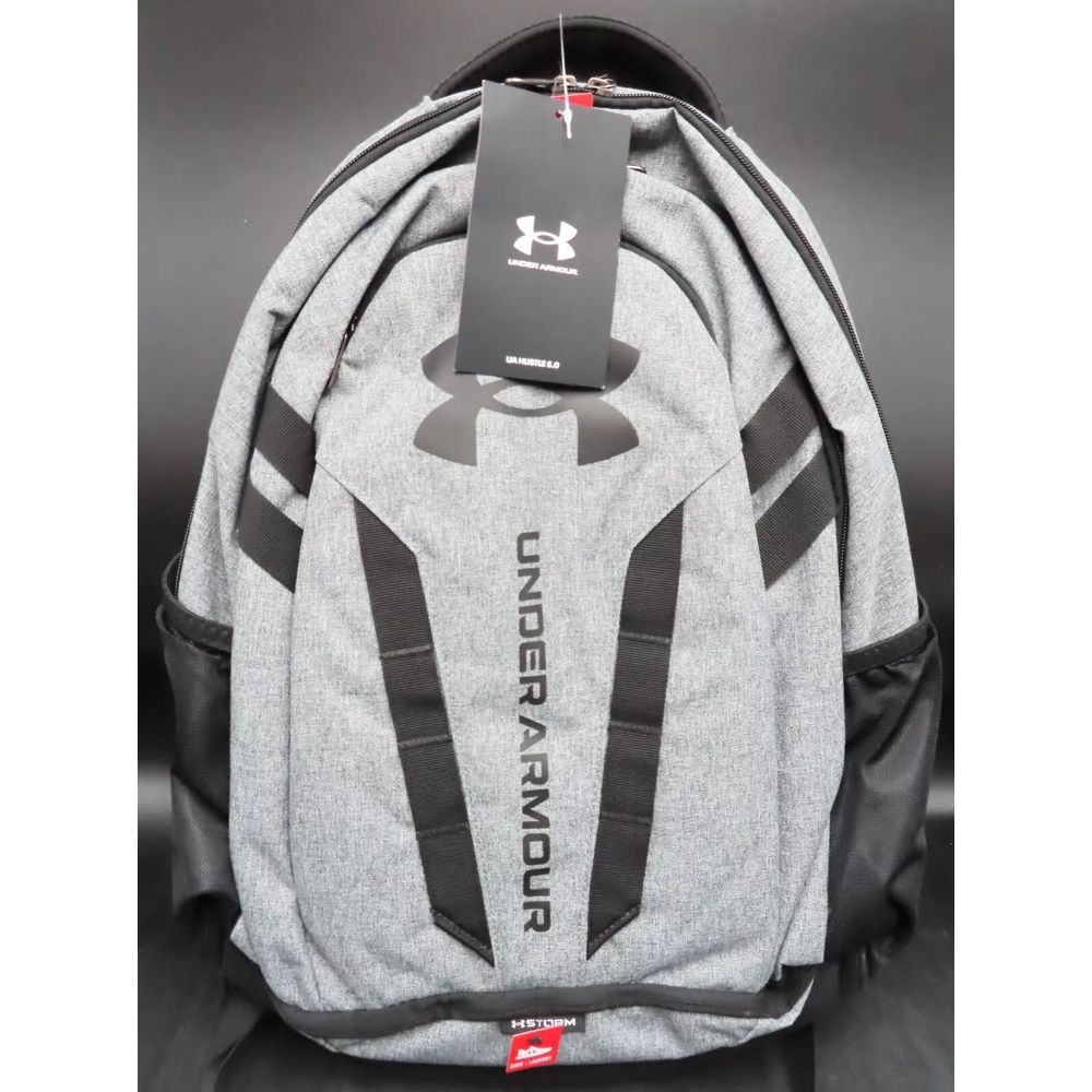 Under Armour 1361176 UA Hustle 5.0 Backpack, Grey/Black