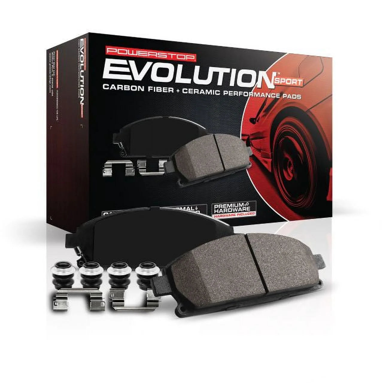 Power Stop Z23-1401 Front Z23 Evolution Carbon-Fiber Ceramic Brake Pads