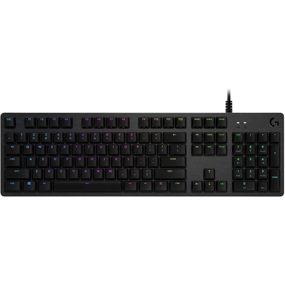 Logitech 920-009840 G512 CARBON LIGHTSYNC RGB Mechanical Gaming Keyboard with GX Brown switches - Tactile