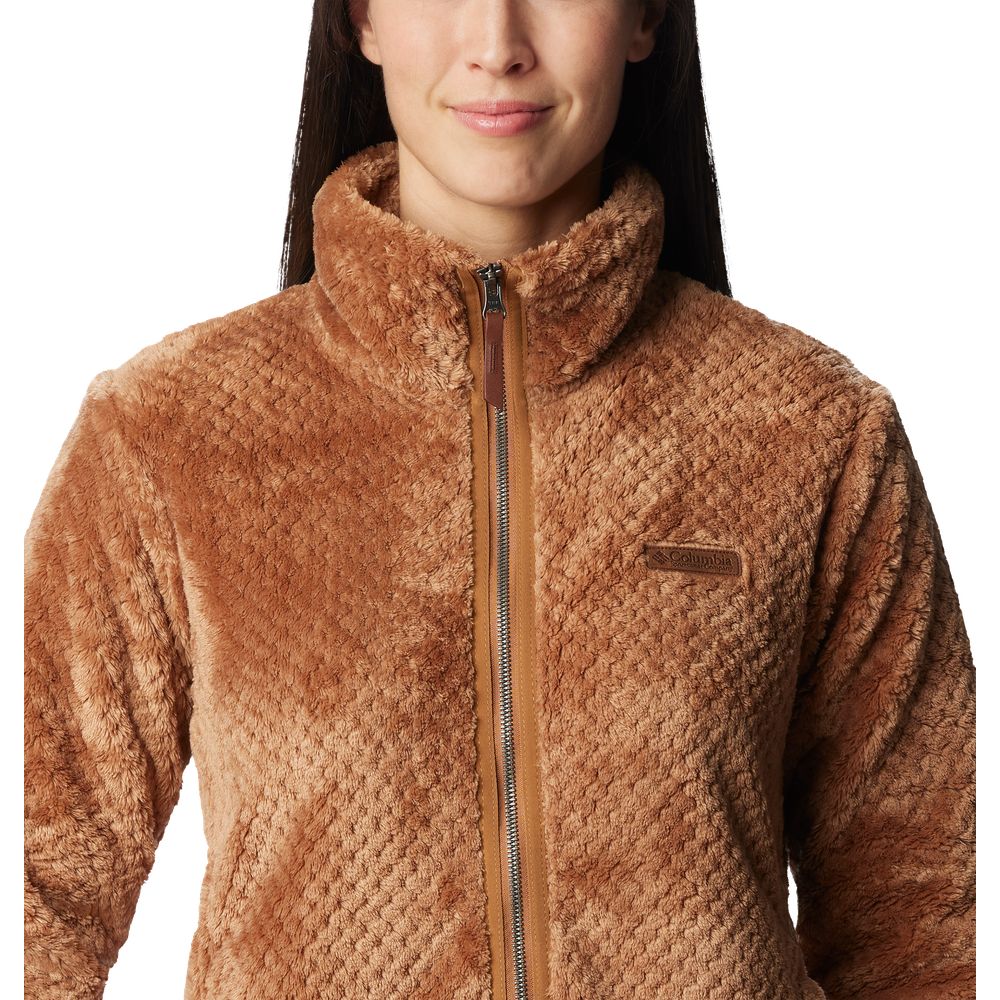 Columbia Fire Side II Sherpa Full-Zip Jacket for Ladies - Camel Brown - 2X