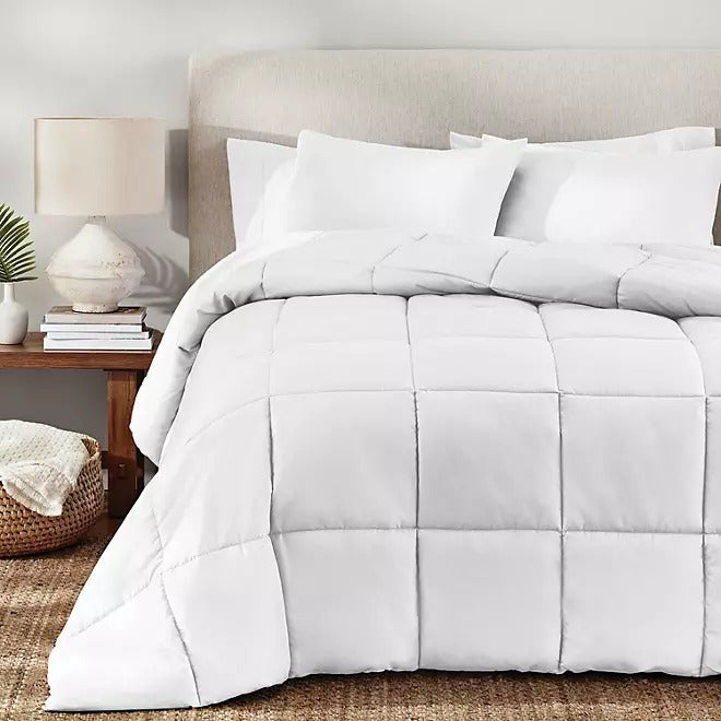 990300054 Down Alternative 3-PC Comforter Set, White, King