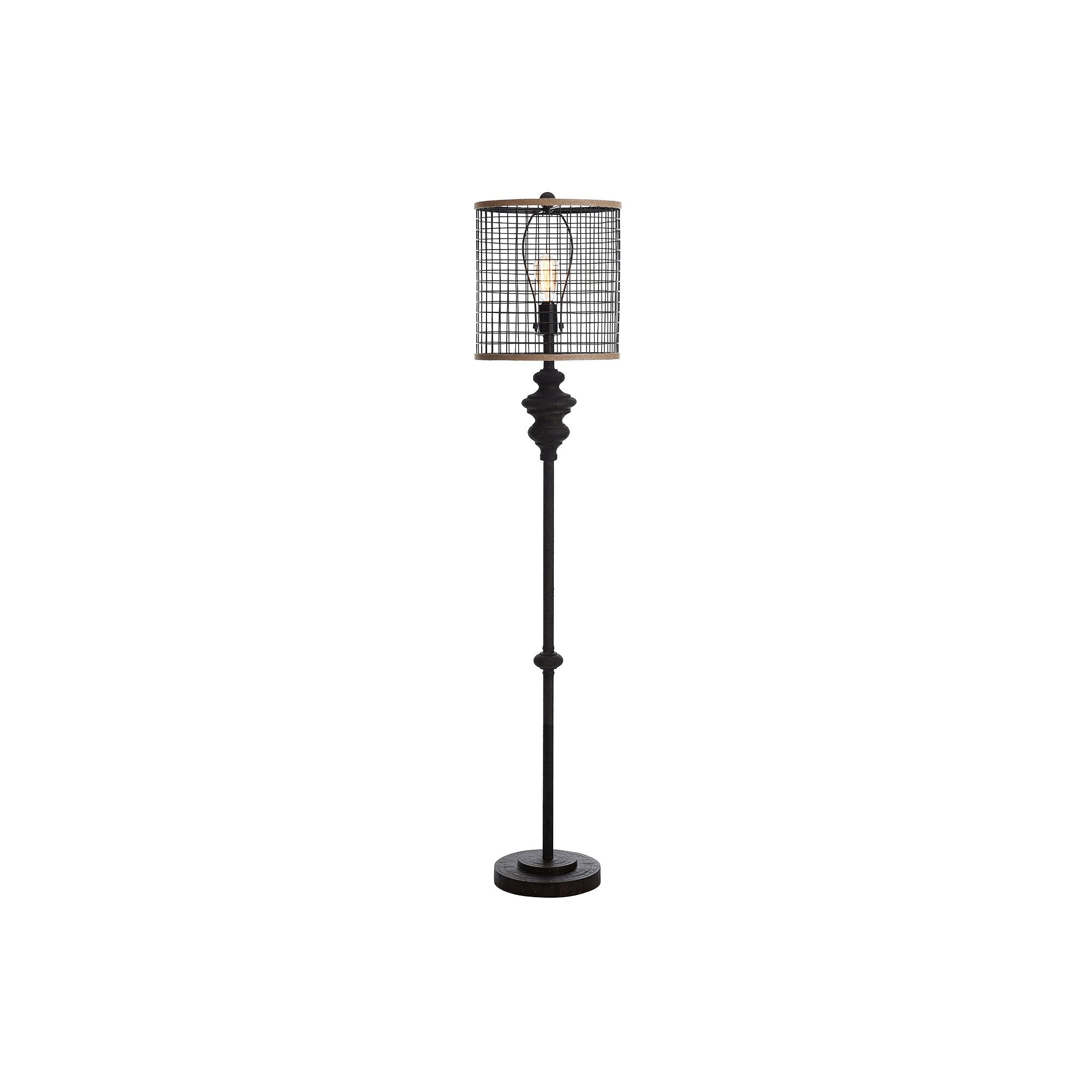 Stylecraft Black Floor Lamp - BLACK METAL ONE SIZE