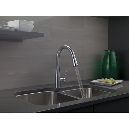 Delta 9113-BL-DST Essa Pull-Down Kitchen Faucet with Spray Head Matte Black