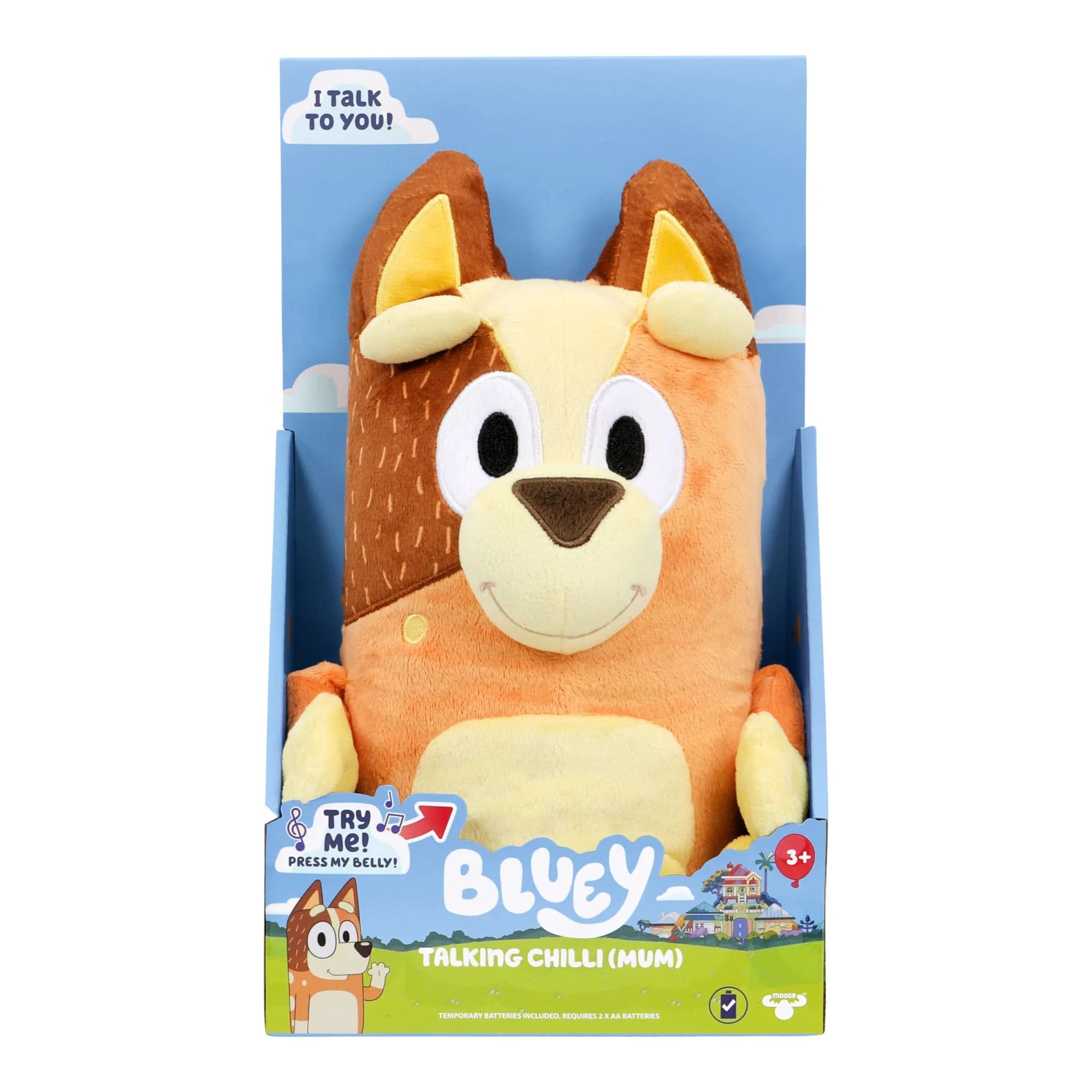 Bluey Talking Chilli (Mum) 13.75 Talking Plush, Ages 3+, Toddler Toys