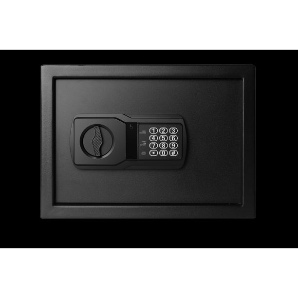 Pen+Gear 44E20 Medium Personal Safe with Easy to Program Electronic Lock For Secure Storage, Black