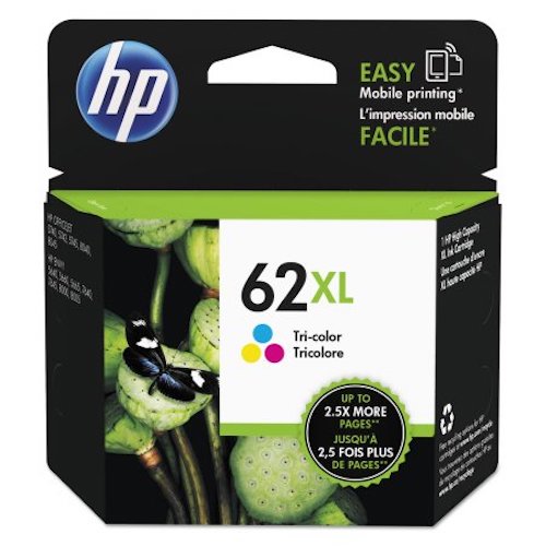 HP HP 62XL, (C2P07AN) High Yield Tri-color Original Ink Cartridge