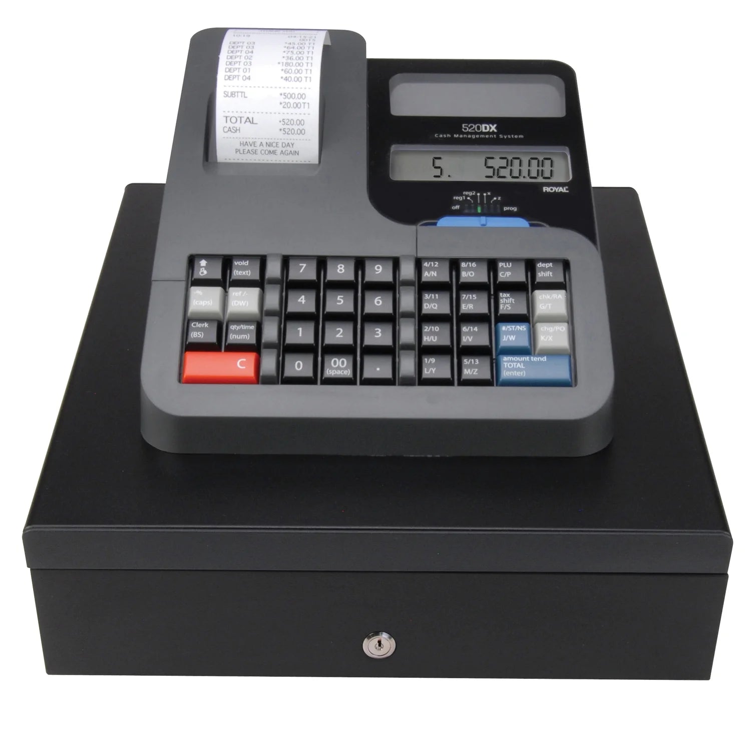 Adler Royal ADL520DX Royal 520D x 24 Department Cash Register