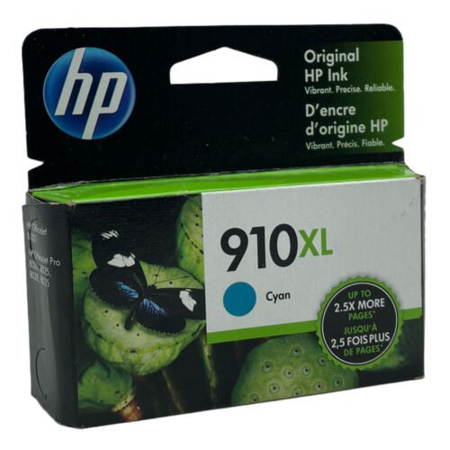 HP 910XL Ink Cartridge, Cyan (3YL62AN)