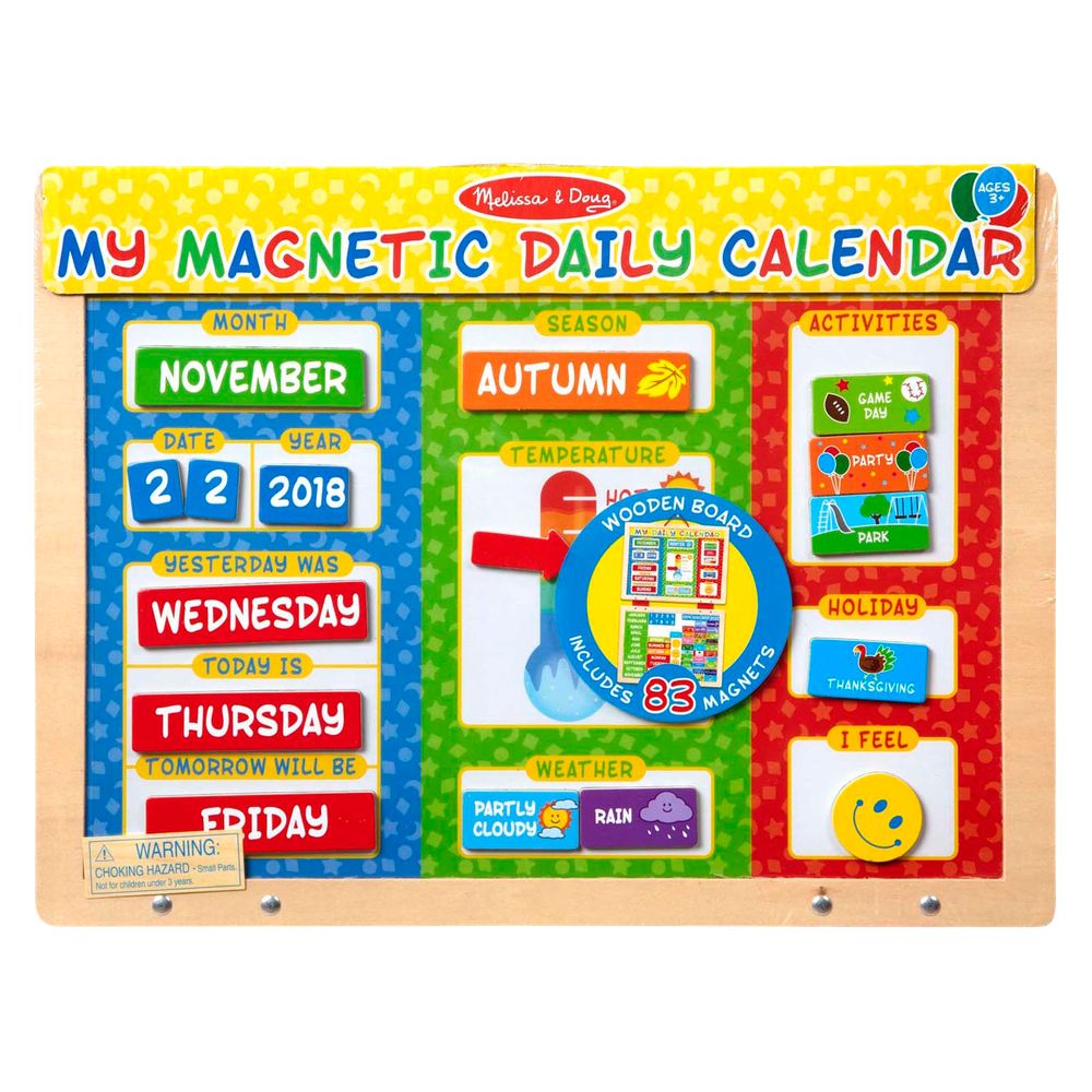 Melissa & Doug 9253 My Magnetic Daily Calendar For Kids