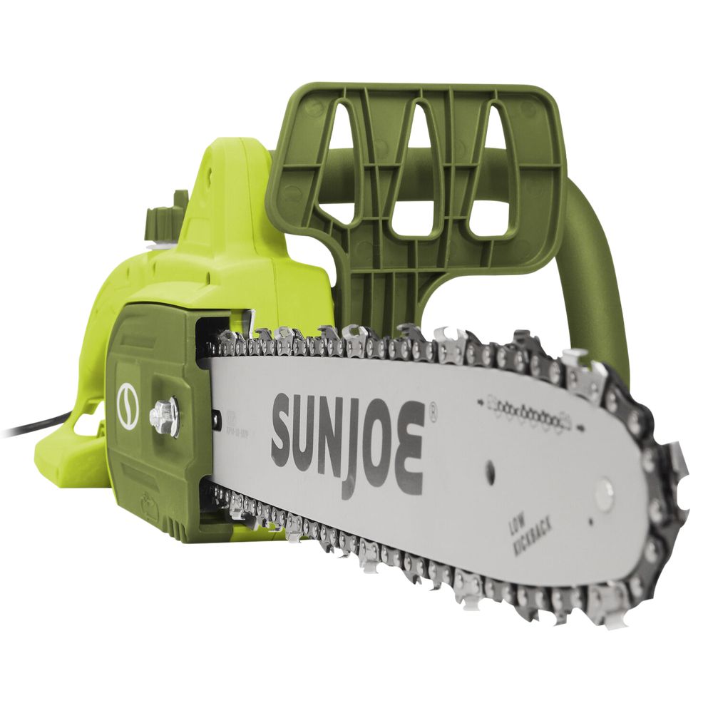 Sun Joe SWJ599E Tree Limb Master Electric Handheld Chainsaw with Low-Kickback, 14-inch 9-Amp