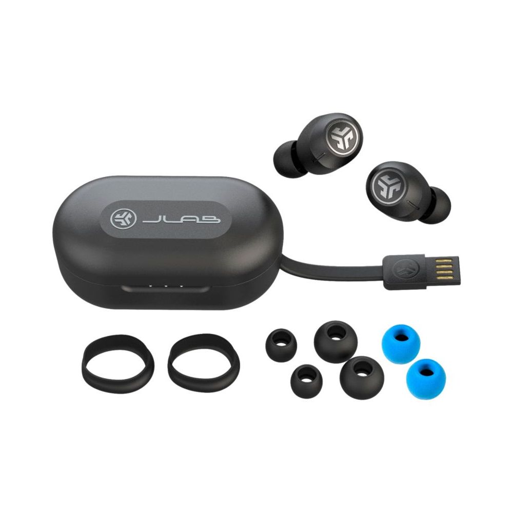 JLAB EBJBUDSAIRANCRBLK82 JBuds Air Active Noise Cancelling True Wireless Earbuds - Black