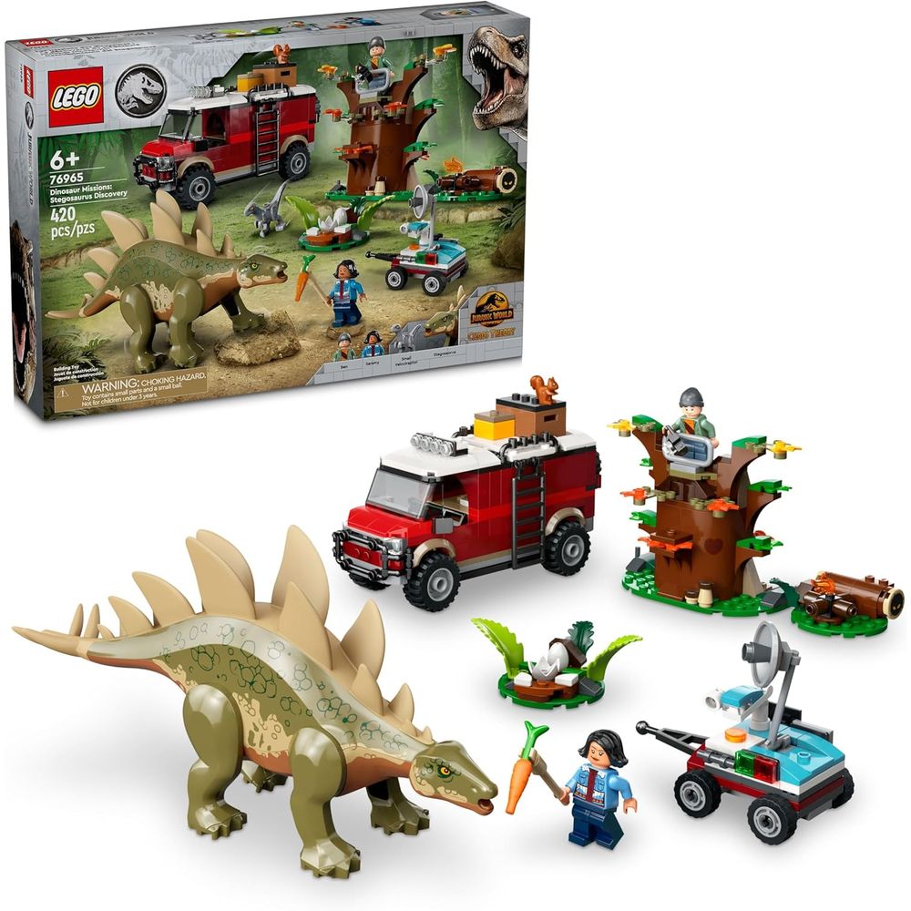 LEGO 6470555 Jurassic World Dinosaur Missions: Stegosaurus Discovery Building Set 76965