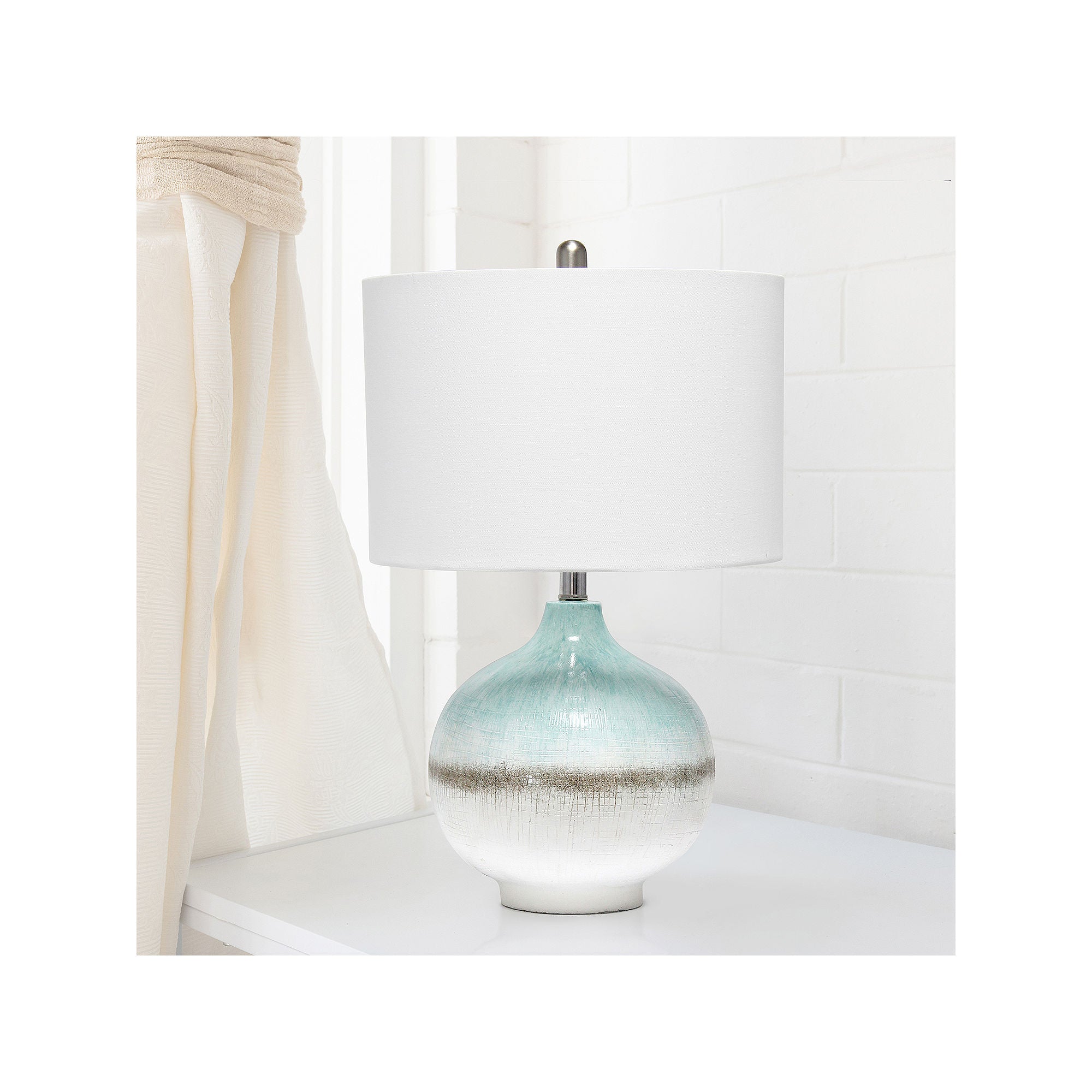 Asstd National Brand Lalia Home Bayside Horizon Polyresin Table Lamp LHT-4004-AU - BLUE ONE SIZE