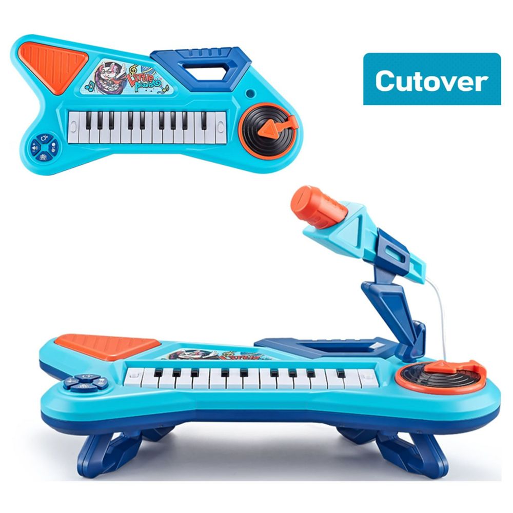 Tepear T-98b Keyboard & Microphone Toy for 1 Year Old, Blue