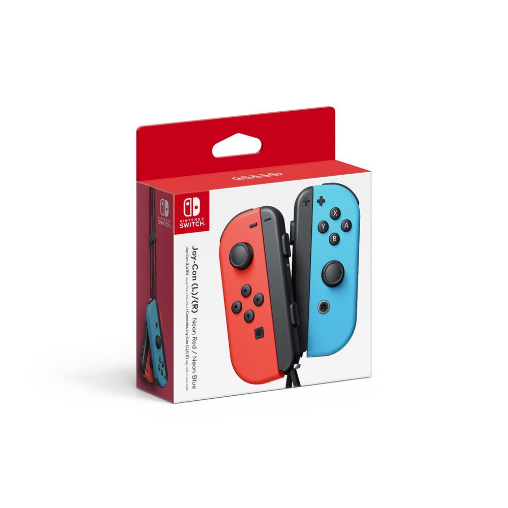 NINTENDO Switch Joy-Con (L/R)-Neon Red/Neon Blue Wireless Controller