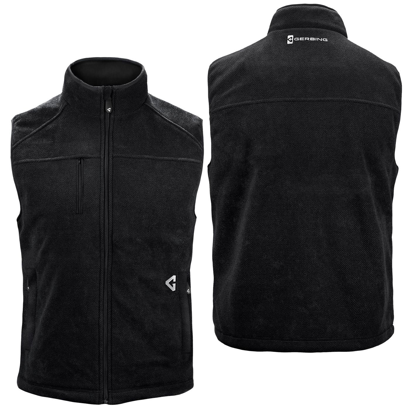 Gerbing GER-TFVST-7V-M 7V Thermite Fleece Heated Vest 2.0 for Men - Black - M