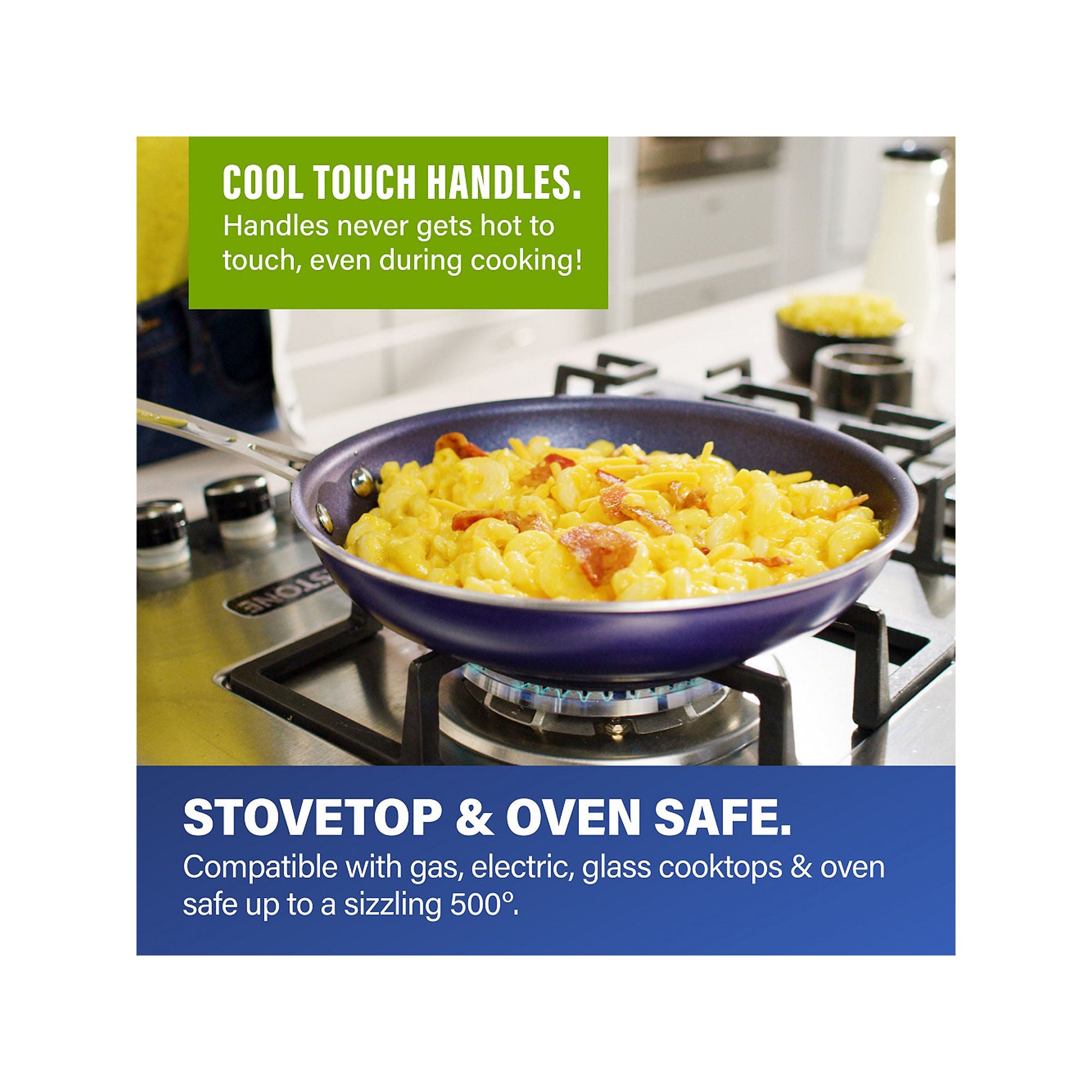 Granite Stone 7072 5pc Cookware Set, Blue