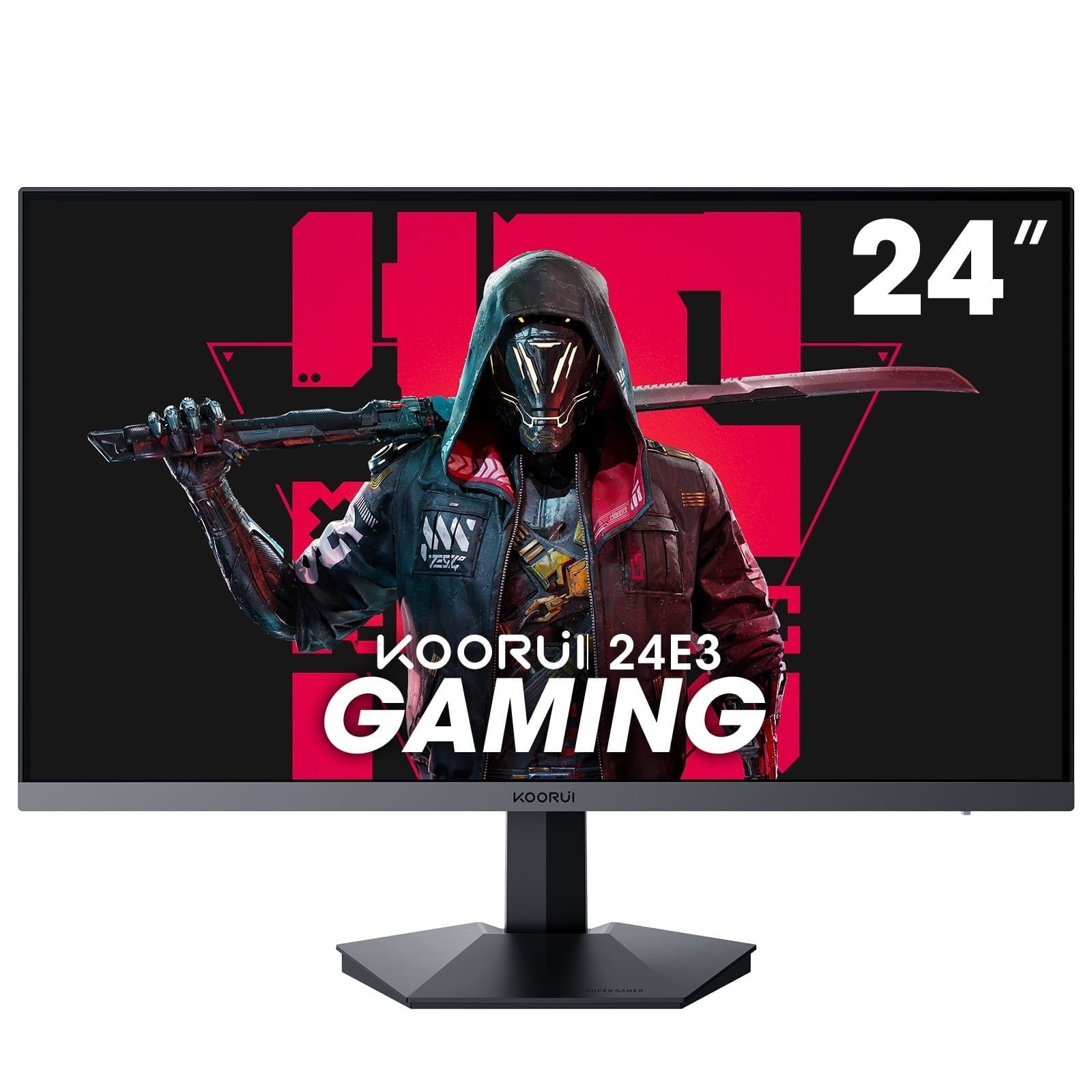 KOORUI 24E3 24'' FHD IPS PC Gaming Monitor, 1ms, 165Hz, 99% sRGB, Adaptive Sync, Black