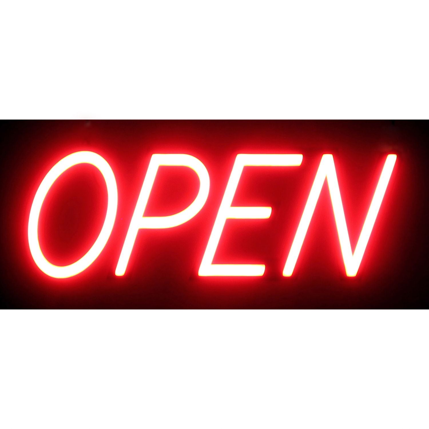 Optiva S-SGN-06005-00 19.5 Ultra Bright LED OPEN Sign with Remote Control