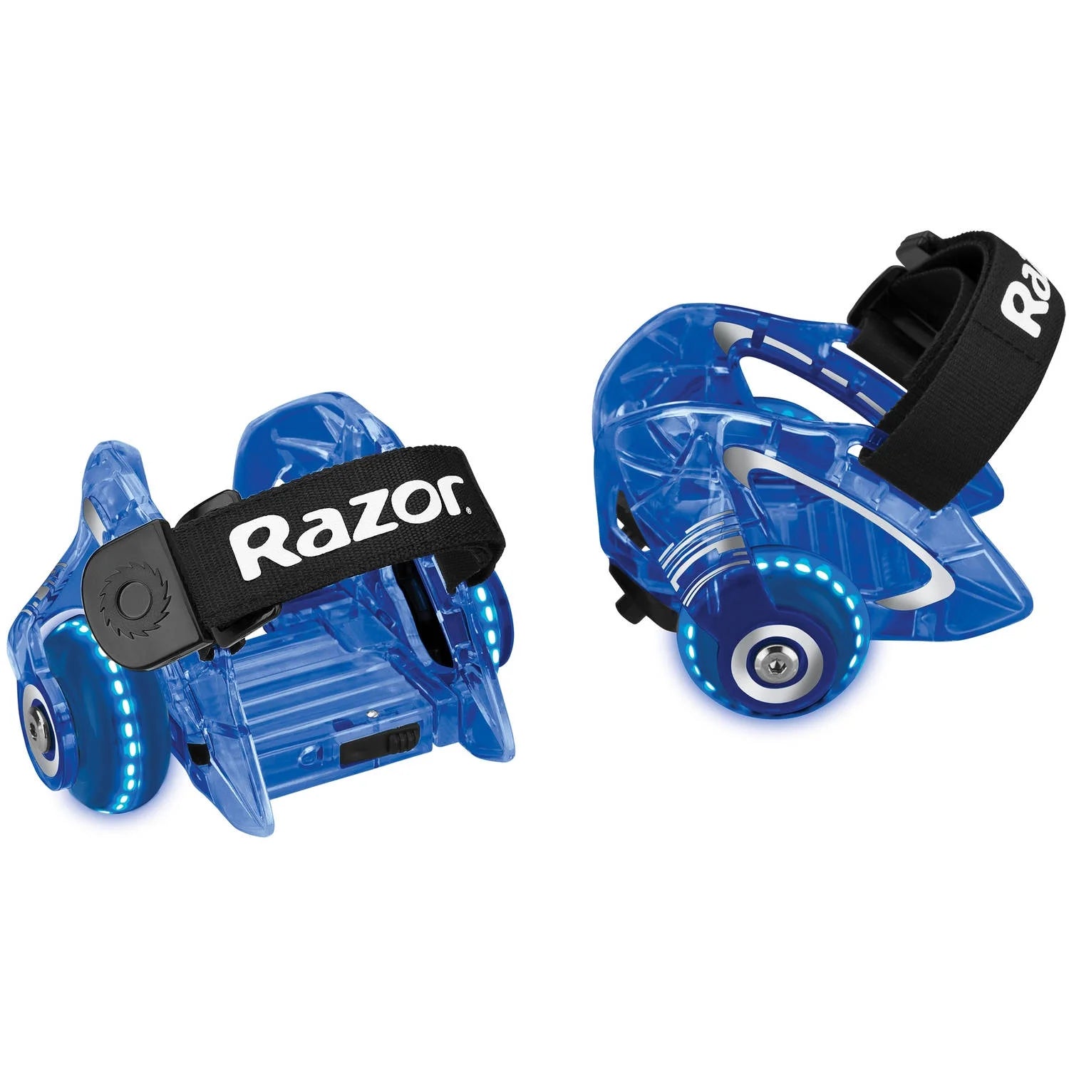 Razor 25056140 Jetts DLX Heel Wheels - Blue, Wheeled Skate Shoes with Sparks for Kids Ages 9+, Unisex