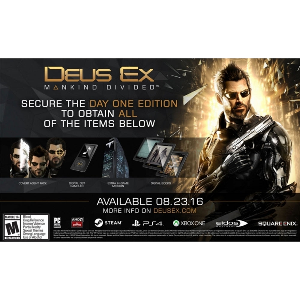 Square Enix Deus Ex: Mankind Divided, Day One Edition (XB1)