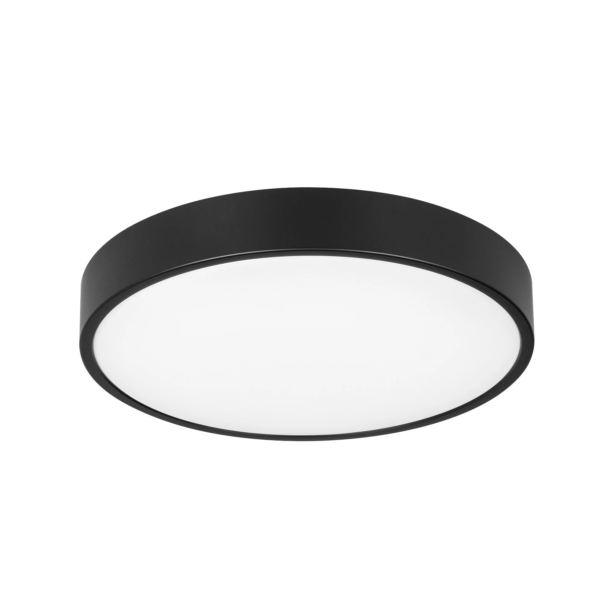Mainstays MSFM0133CCT0BL 13 Flush Mount Light Integrated LED 3CCT Black Trim Finish