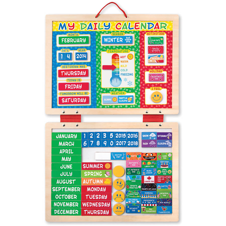 Melissa & Doug 9253 My Magnetic Daily Calendar For Kids