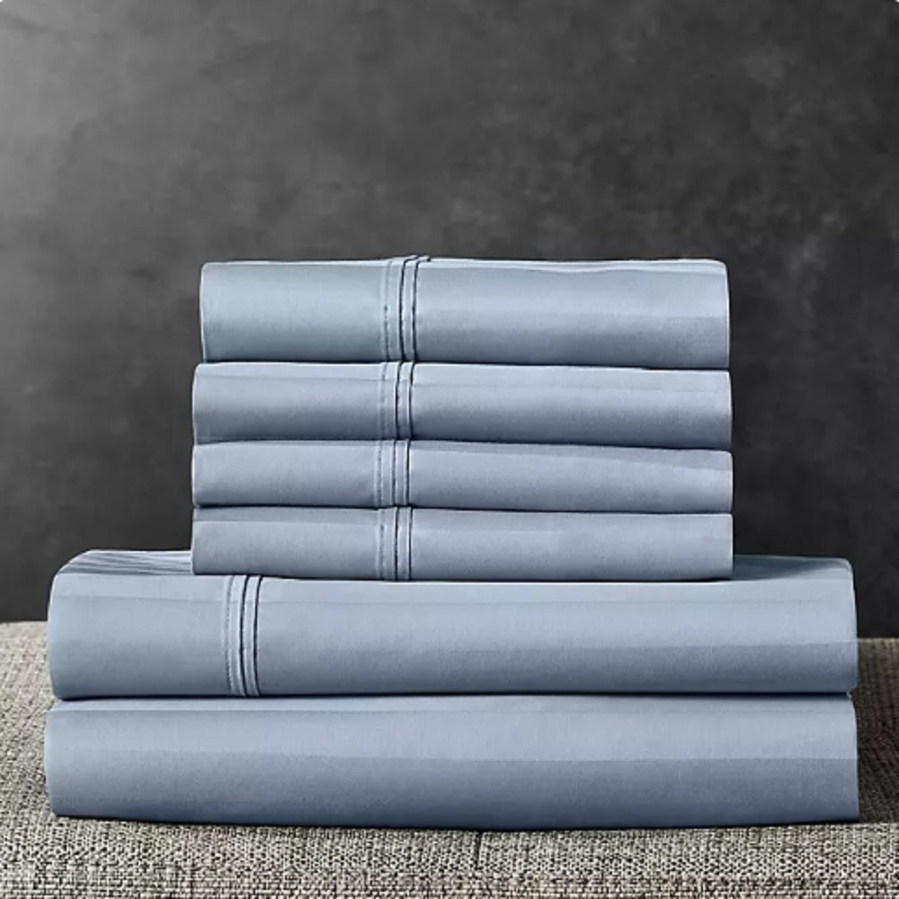 700-Thread-Count Queen Sheet Set (Blue Crest)