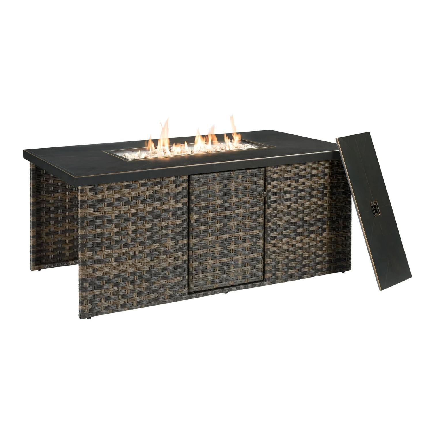 Better Homes & Gardens Rockport Fire Pit Table Brown