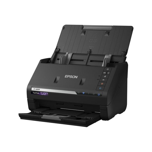 Epson FastFoto FF-680W Wireless High-speed Photo and Document Scanning System Black