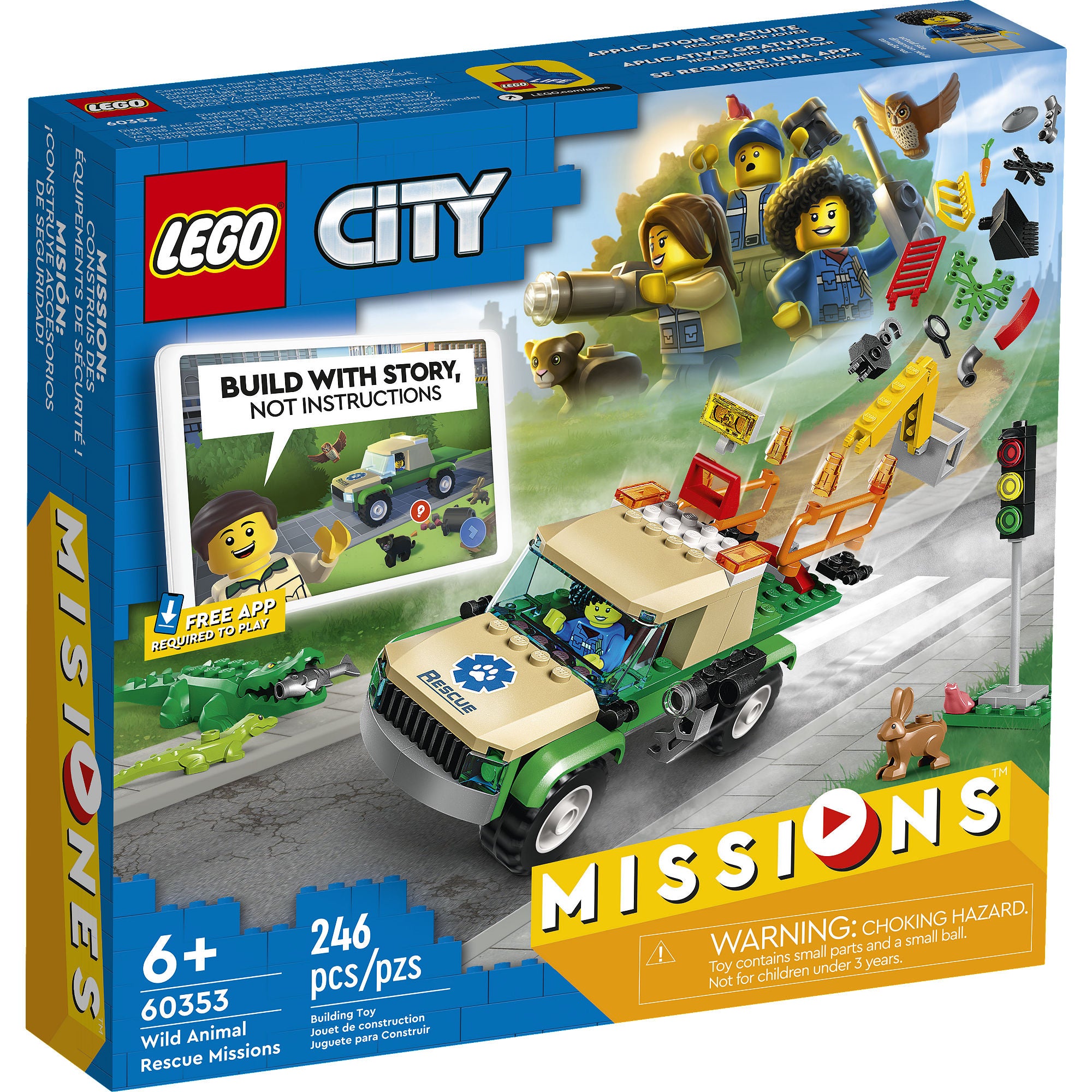 LEGO 6385811 City Missions Wild Animal Rescue Missions Toy Building Kit (246 Pieces)