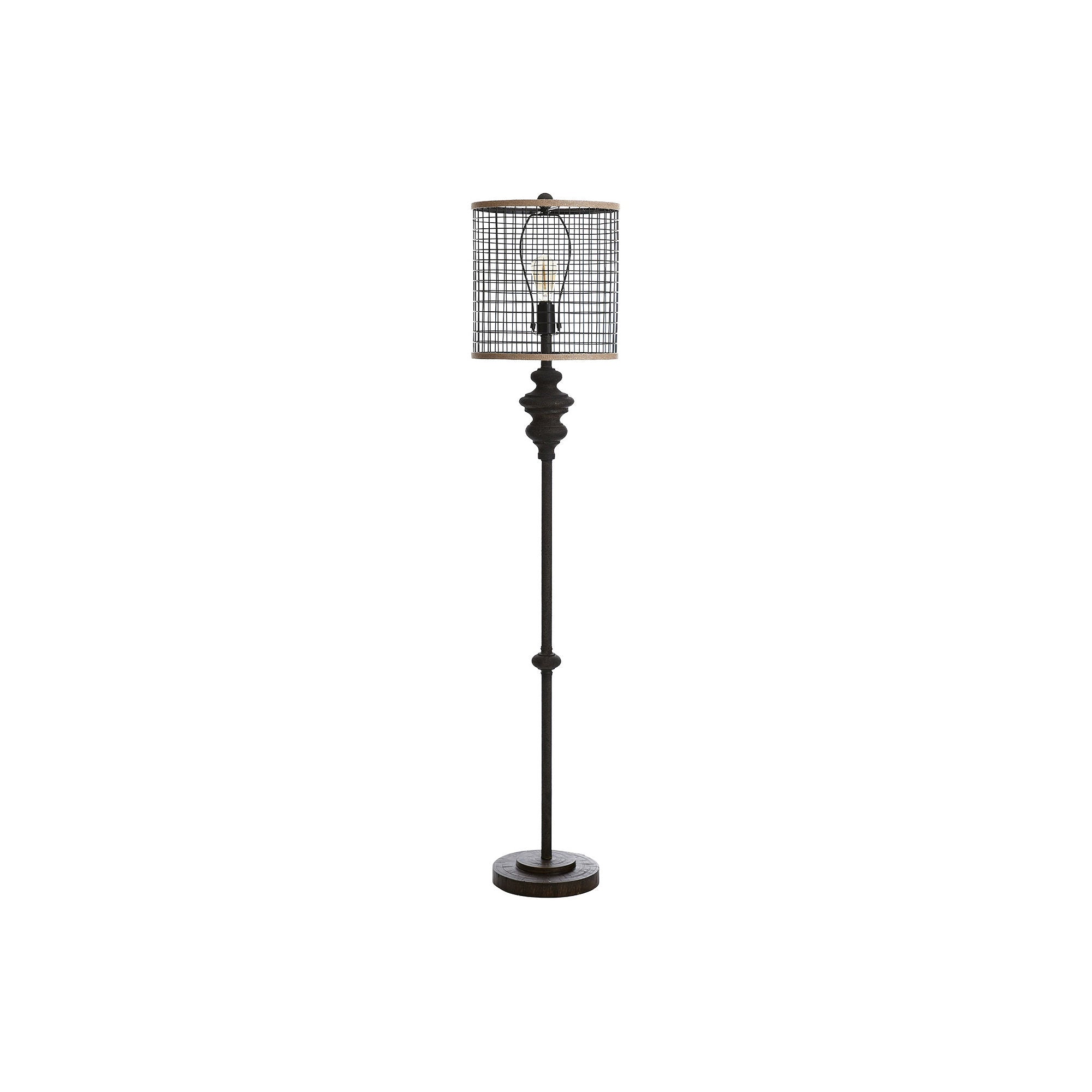 Stylecraft Black Floor Lamp - BLACK METAL ONE SIZE