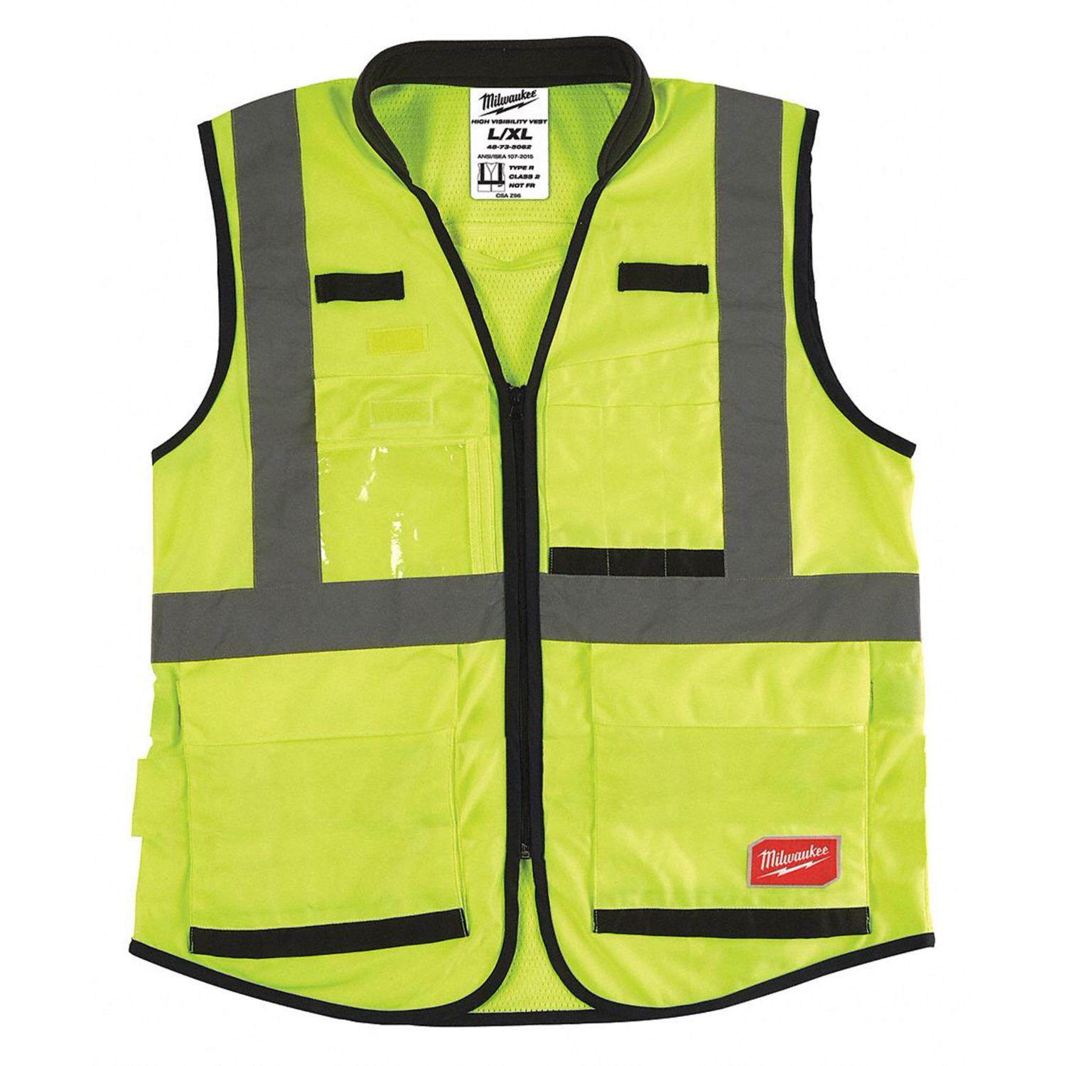 Milwaukee 48-73-5083 Class 2 High Visibility Yellow Performance Safety Vest - 2XL/3XL (CSA)