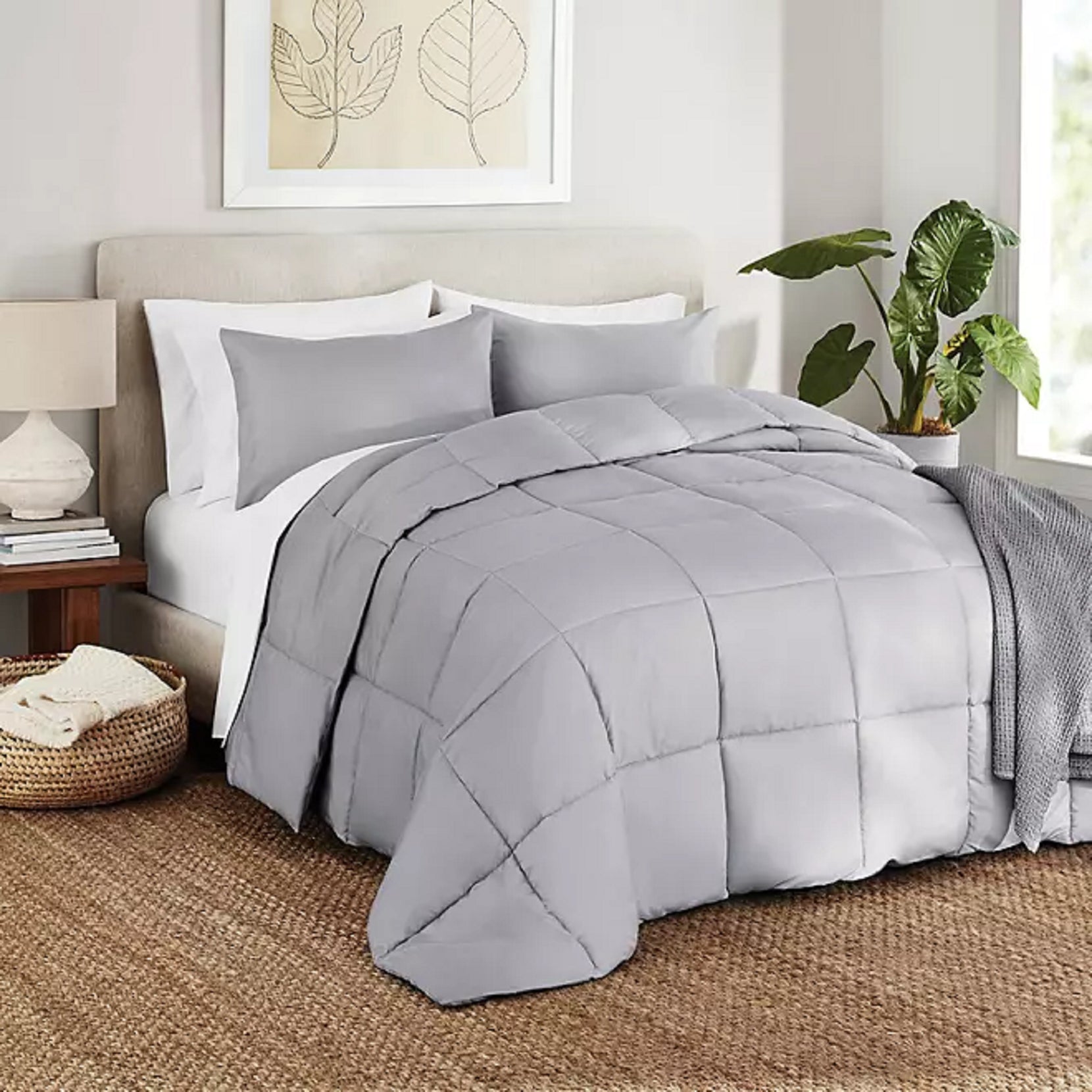 Down Alternative 3-pc Comforter Set Soft Silver King