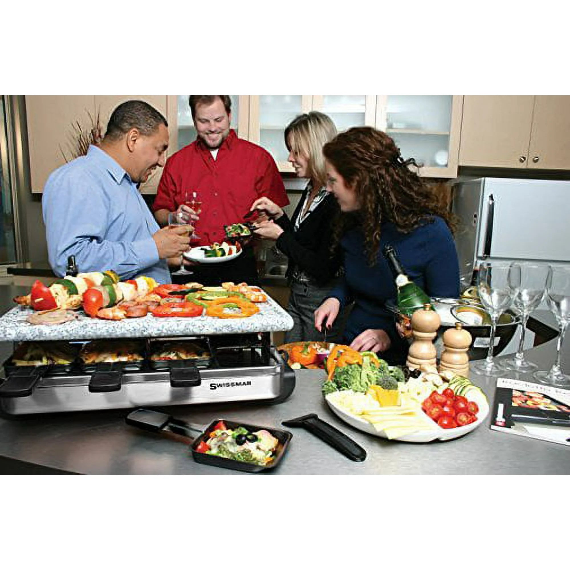 Swissmar KF-77081 Stelvio 8 Person Raclette Grill With Granite Stone