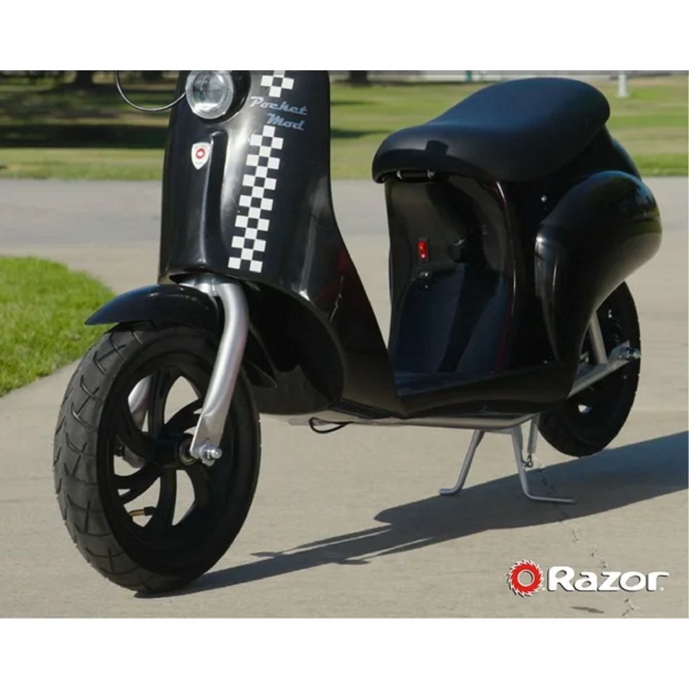 Razor 15130633 Pocket Mod Miniature Euro-Style Electric Scooter, Onyx Black