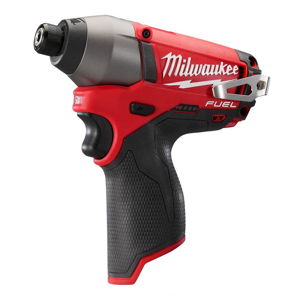 Milwaukee 2453-20 M12 FUEL 12-Volt Lithium-Ion Brushless Cordless 1/4 in. Hex Impact Driver (Tool-Only)