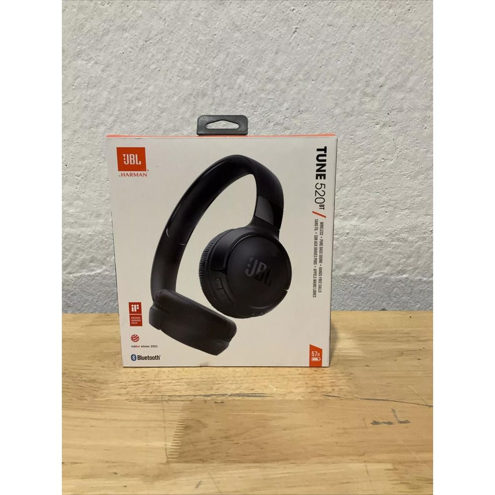 JBL 520BT Tune Wireless Bluetooth On Ear Headphones, Black