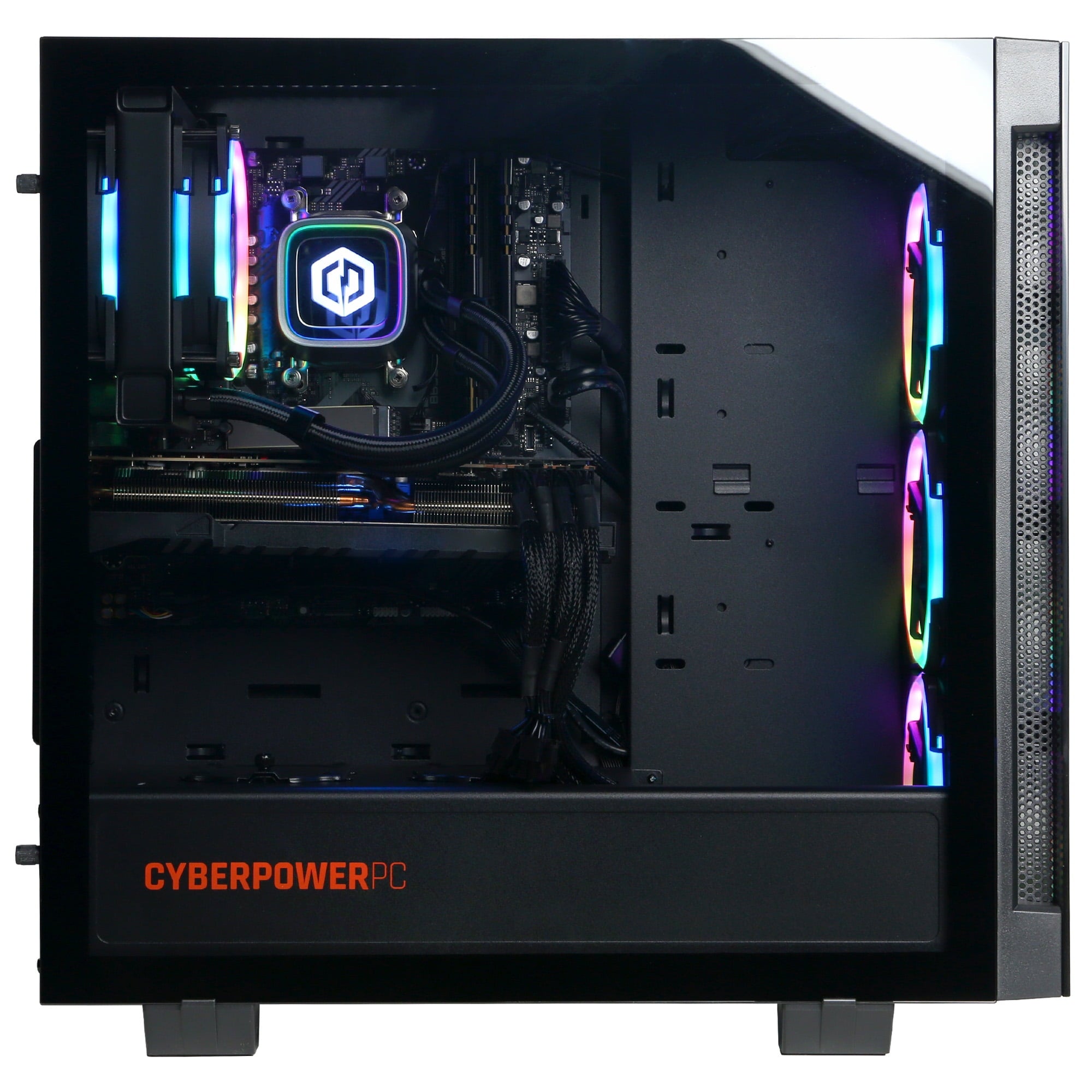 CyberPowerPC CS450148MB492135 GamingPC Ryzen 7 8700F 4.1GHz AMD Radeon RX 7800 XT 16GB 32GB RAM 2TB SSD Win 11 Home Black