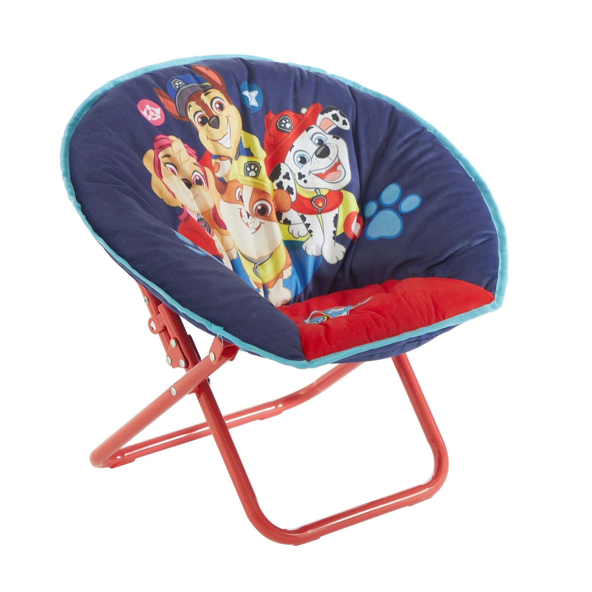 Nickelodeon WN350714 Paw Patrol 19 Toddler Mini Saucer Chair, Blue Polyester