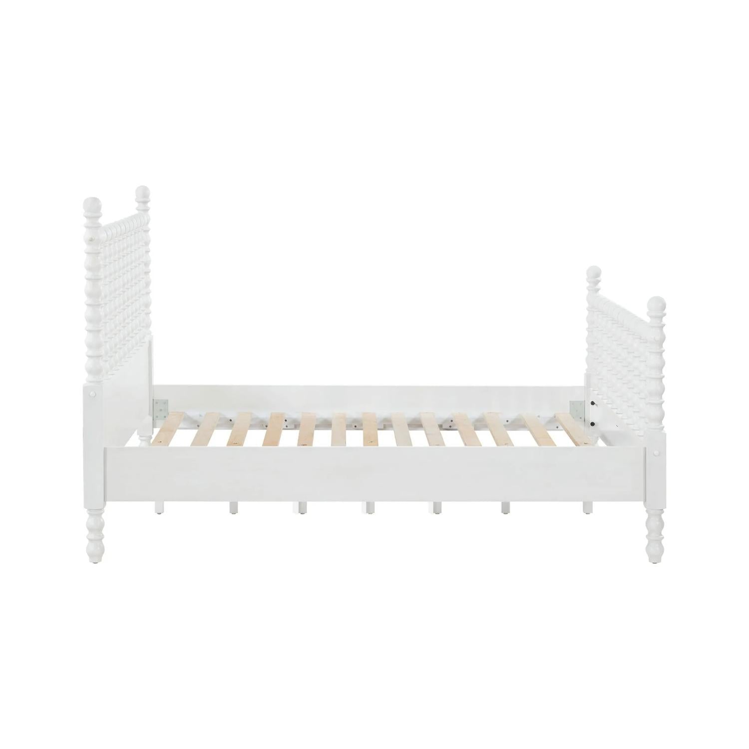 Pioneer Woman PW1425004710012 Harper Queen-Size Spindle Bed White